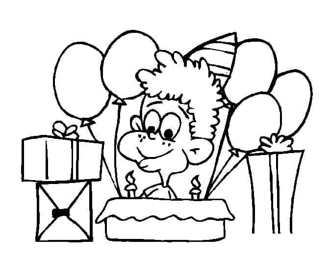 Geburtstag Für 4-Jährige Kinder ausmalbilder