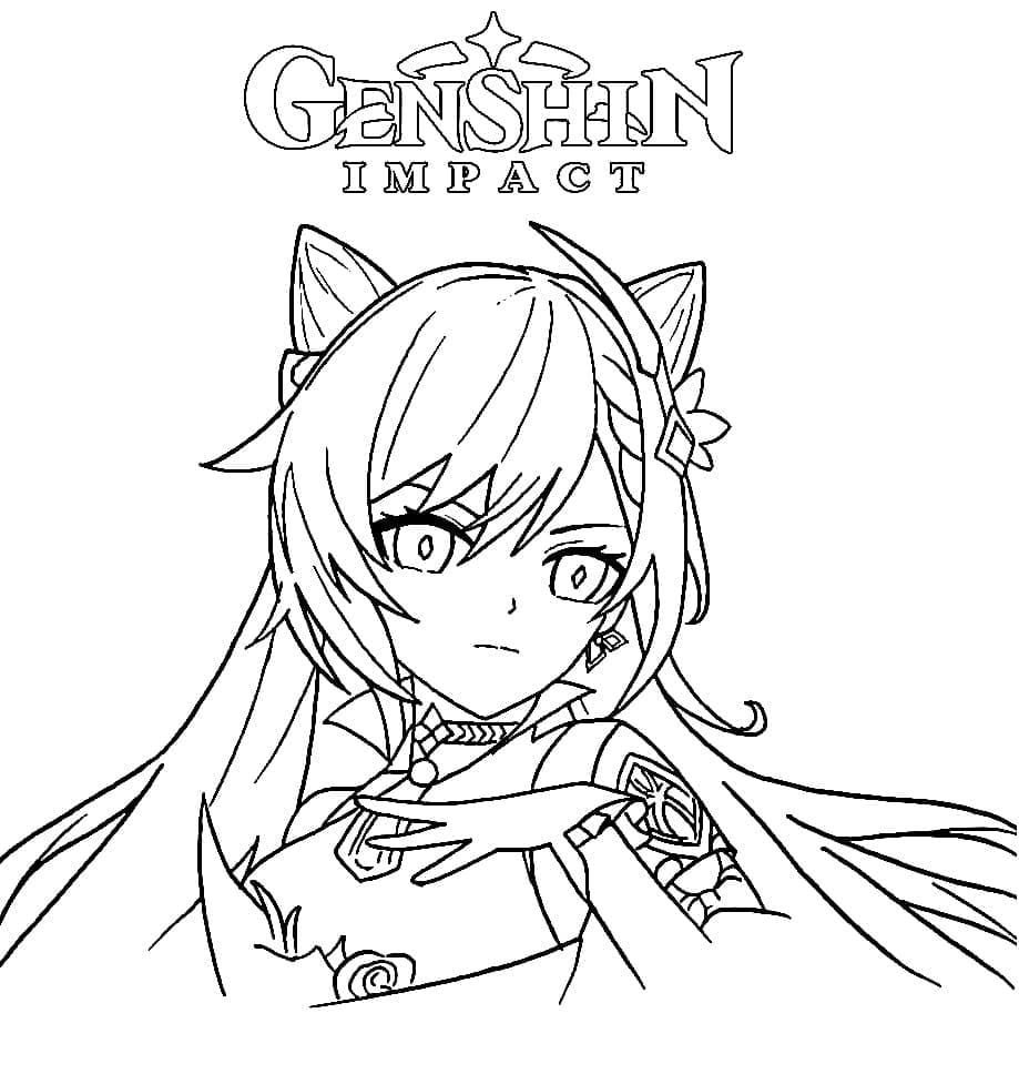Genshin Impact (32) ausmalbilder