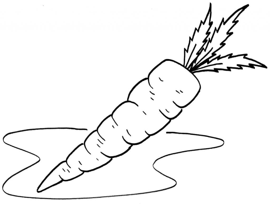 Gesunde Karotte ausmalbilder