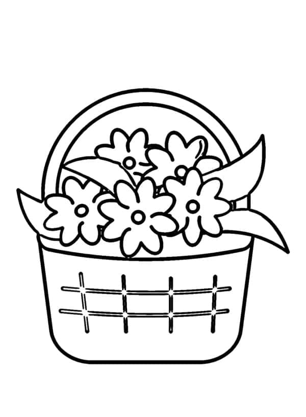 Gewöhnliche Blume ausmalbilder