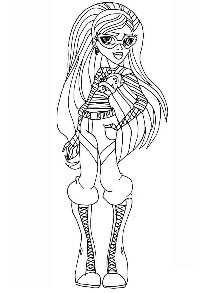 Ghoulia Yelps di Monster High ausmalbilder