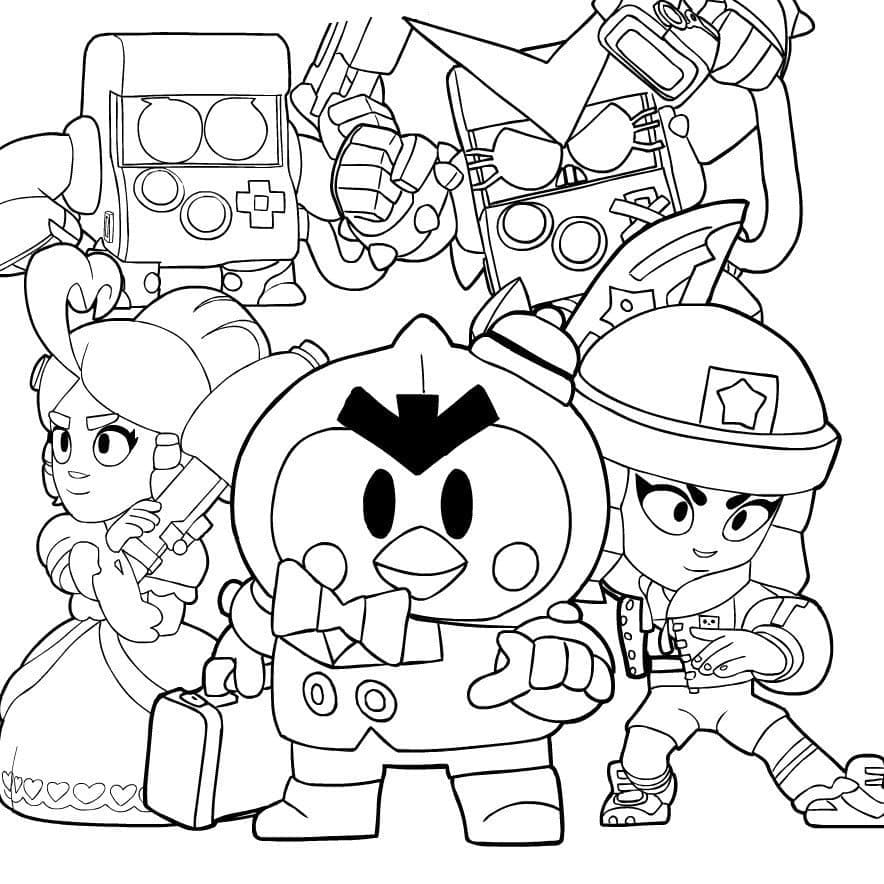 Gioco Brawl Stars ausmalbilder