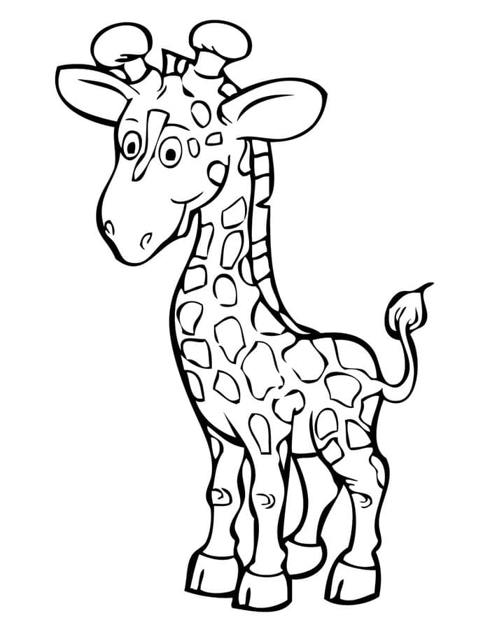 Giraffe Druckbar ausmalbilder
