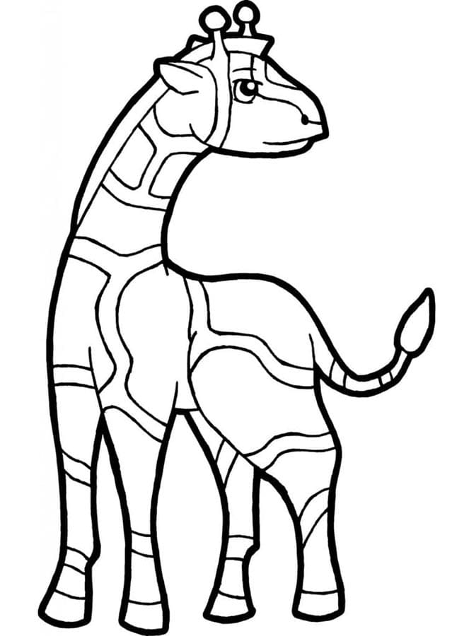 Giraffe Kostenlos ausmalbilder