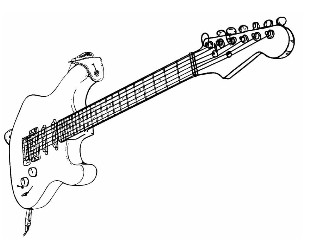 Gitarre Bild ausmalbilder