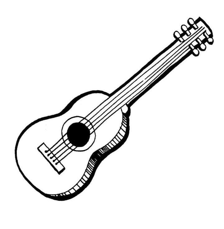 Gitarre druckfertig ausmalbilder