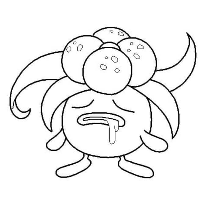Gloom Pokemon ausmalbilder