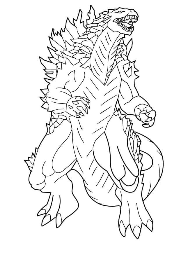 Godzilla 1 ausmalbilder