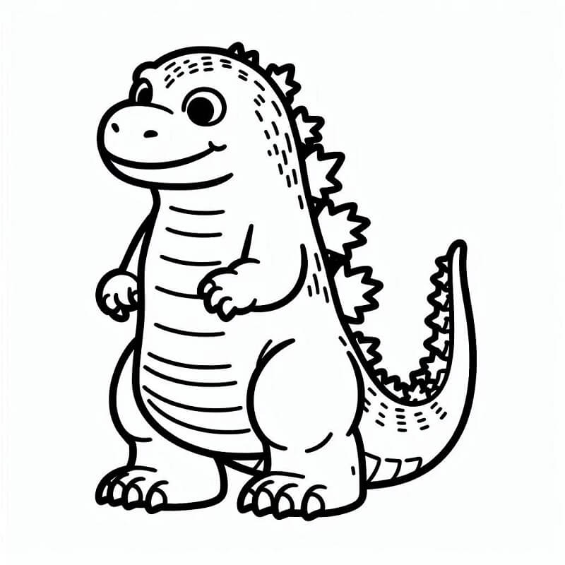 Godzilla 3 ausmalbilder