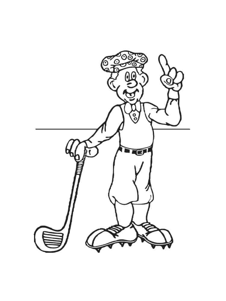 Golf Druckbares Für Kinder ausmalbilder