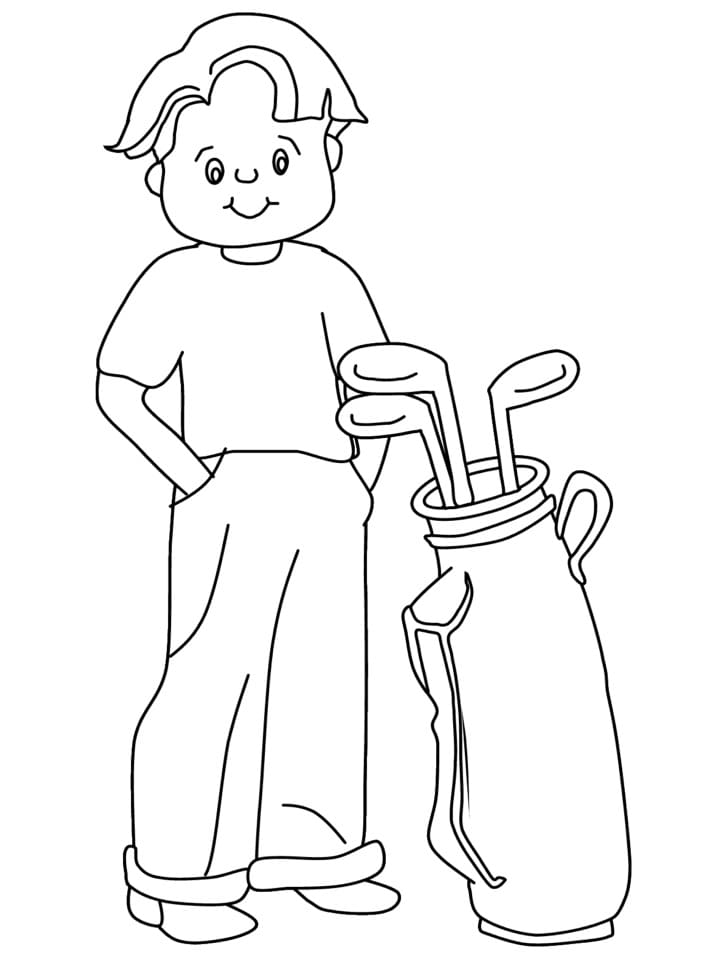 Golf Für 5-Jährige Kinder ausmalbilder