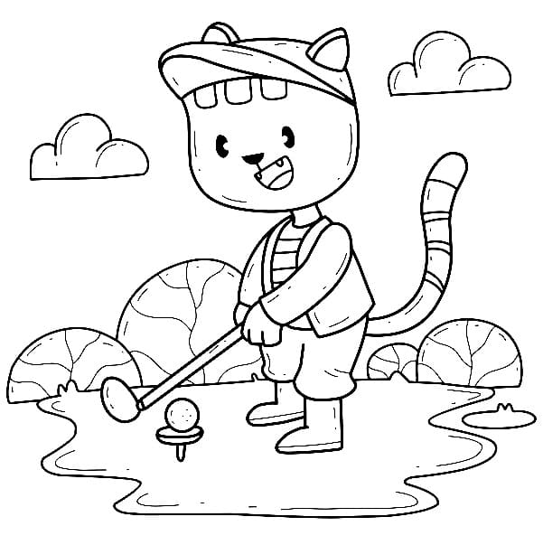Golf Für Kinder ausmalbilder