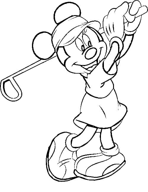 Golf Gratis ausmalbilder
