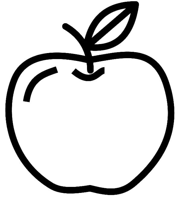 Gratis Apfel Bild ausmalbilder