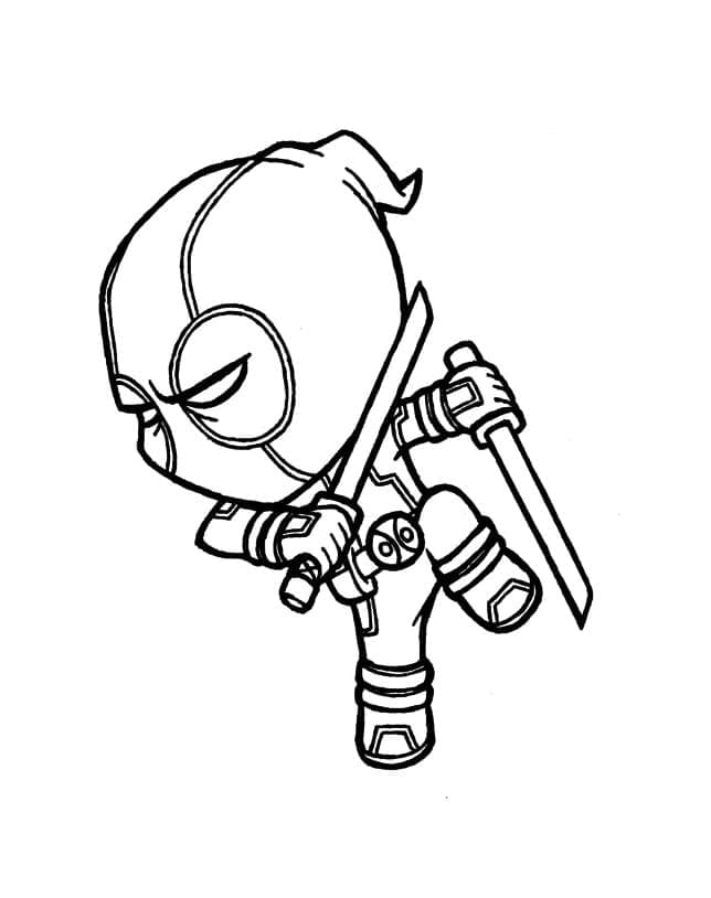 Gratis Deadpool Bild ausmalbilder