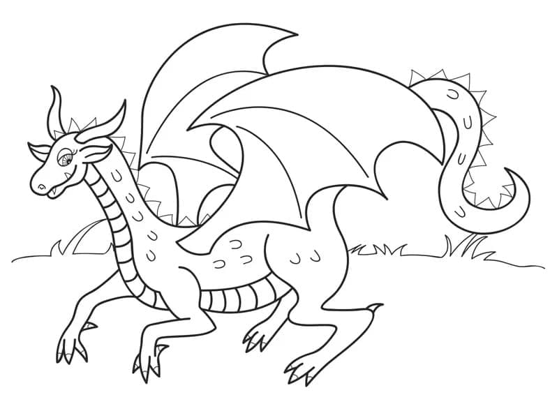 Gratis Drache Bild ausmalbilder