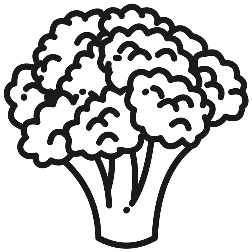 Gratis Kinder-Bild Blumenkohl ausmalbilder
