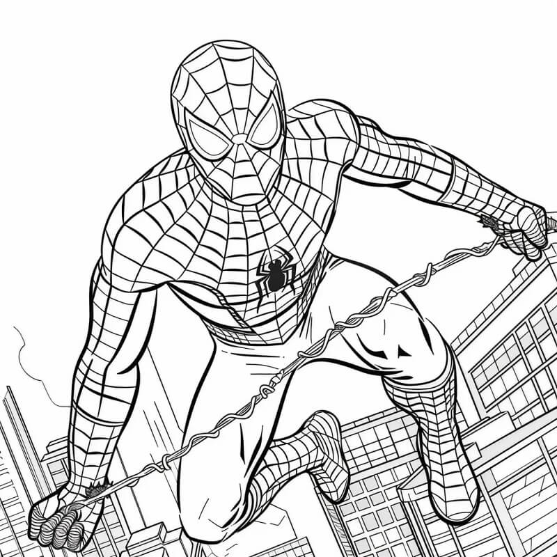 Gratis Spiderman Bild ausmalbilder