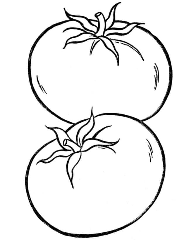 Gratis Tomate Bild ausmalbilder