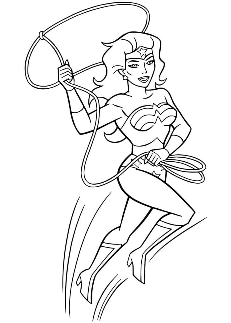 Gratis Wonder Woman Bild ausmalbilder