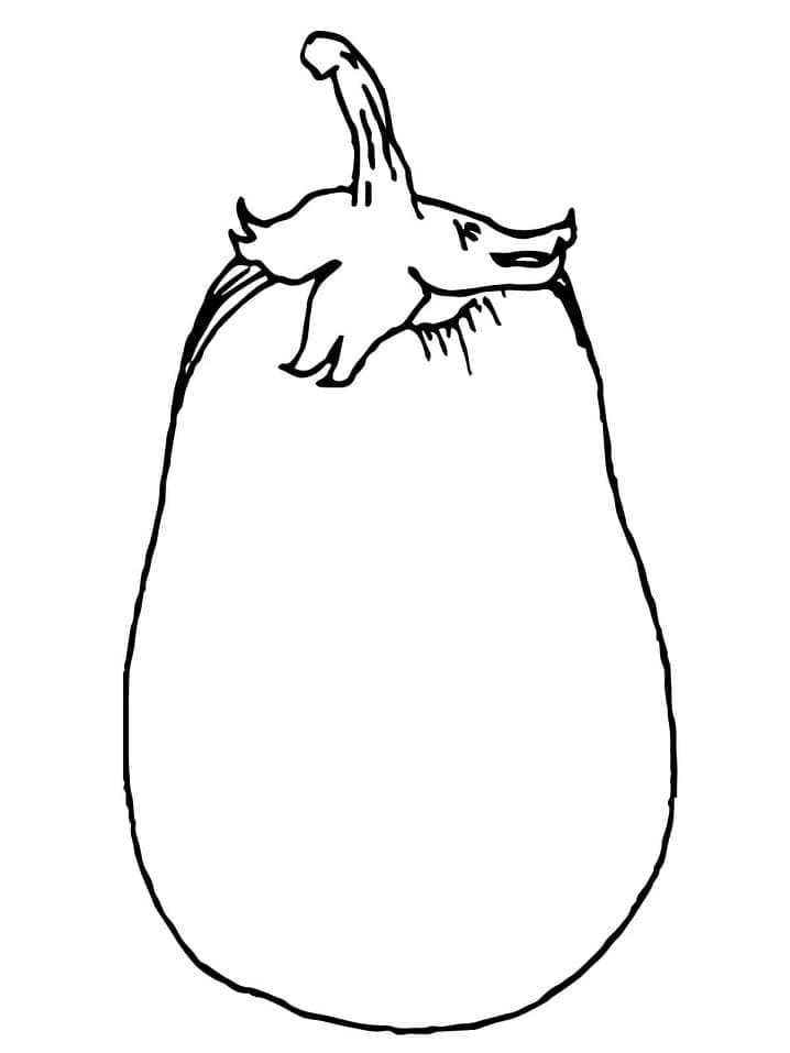 Gratis druckbare Aubergine ausmalbilder