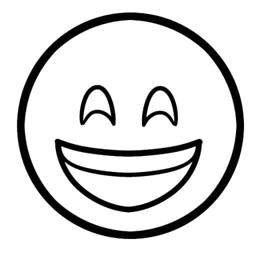 Gratis druckbare Emoji Vorlage ausmalbilder