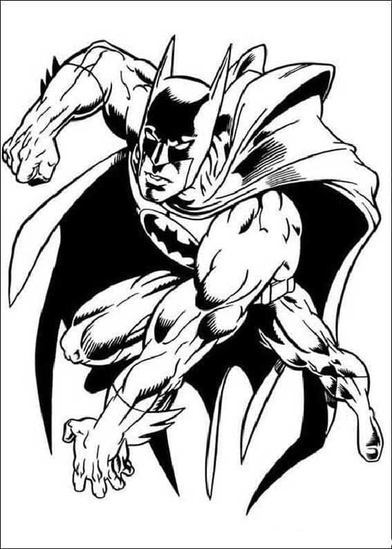Gratis druckbarer Batman ausmalbilder