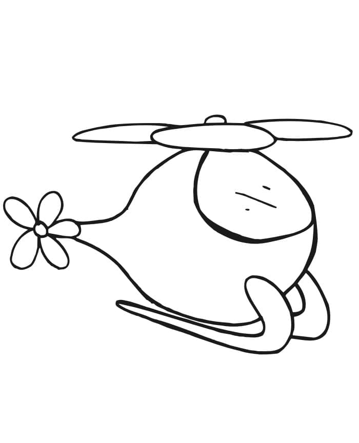 Gratis druckbarer Hubschrauber ausmalbilder