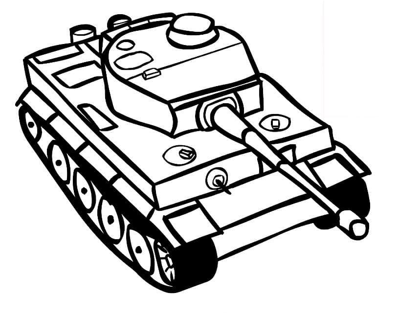 Gratis druckbarer Panzer ausmalbilder