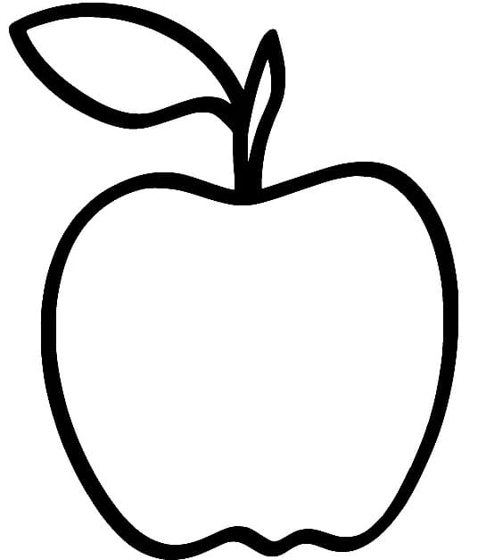 Gratis druckbares Apfel Exemplar ausmalbilder