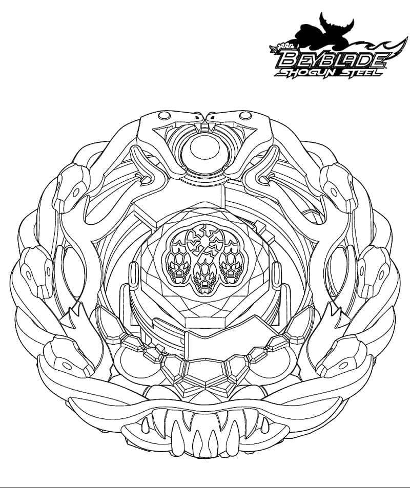 Gratis druckbares Beyblade ausmalbilder