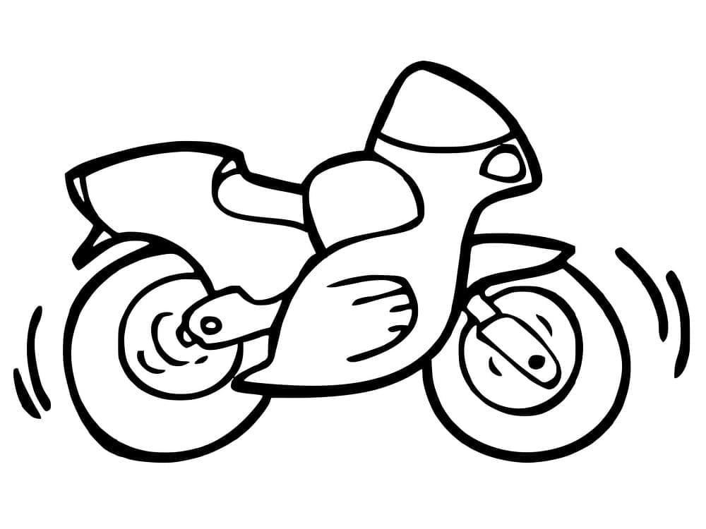 Gratis druckbares Motorrad ausmalbilder
