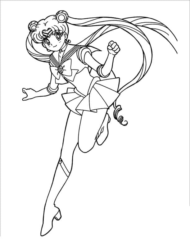 Gratis druckbares Sailor Moon ausmalbilder