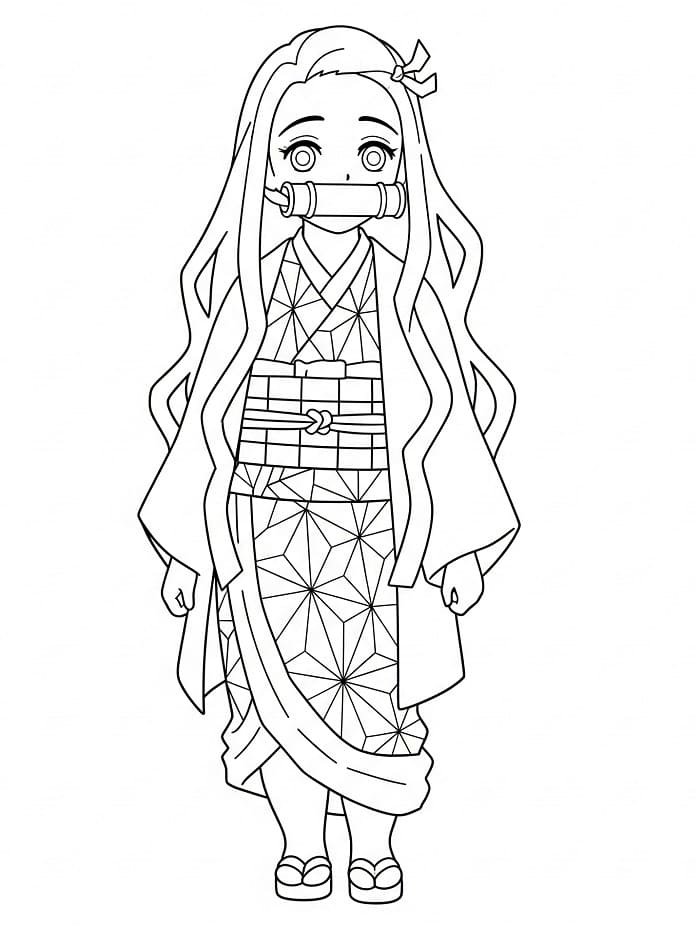 Nezuko ausmalbilder