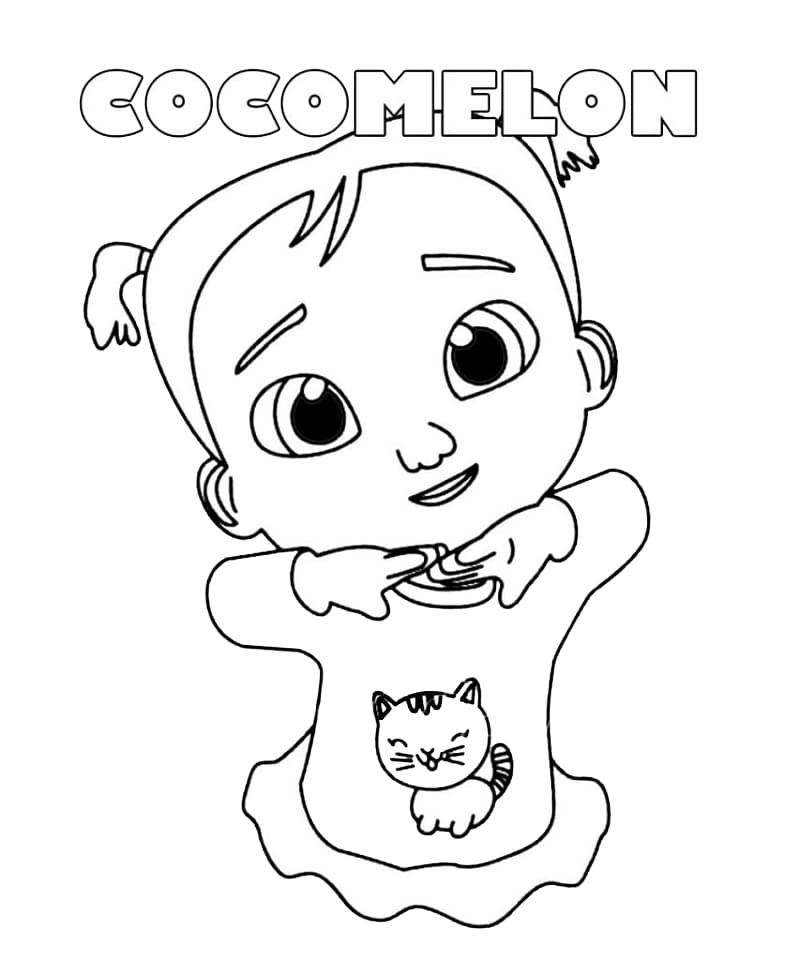 Großartiger Cocomelon ausmalbilder