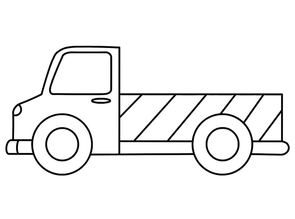 Großartiger Lastwagen ausmalbilder