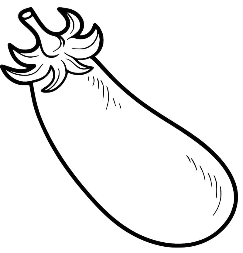 Grundlegende Aubergine ausmalbilder