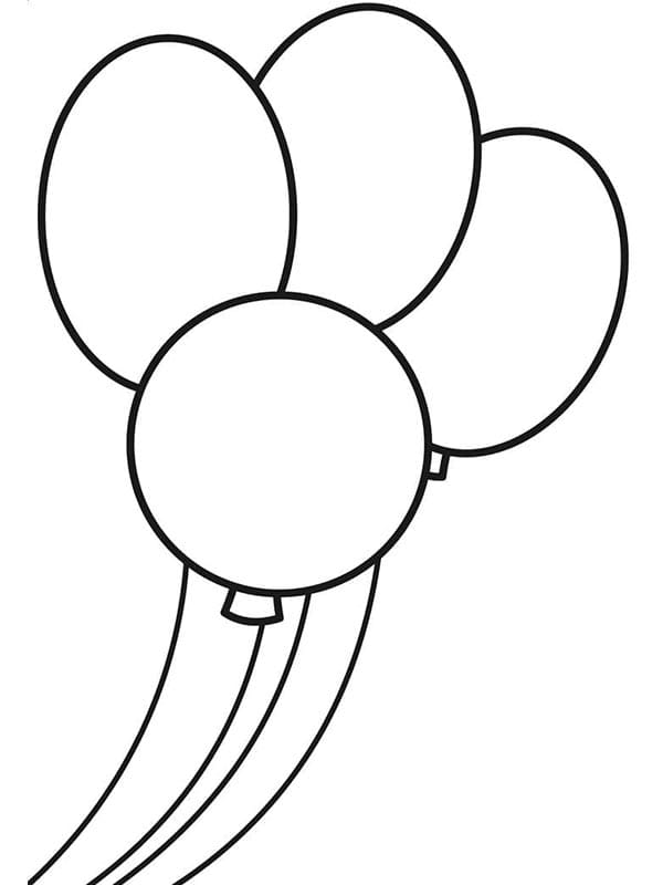 Grundlegender Ballon ausmalbilder