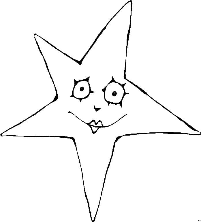 Grundlegender Stern ausmalbilder