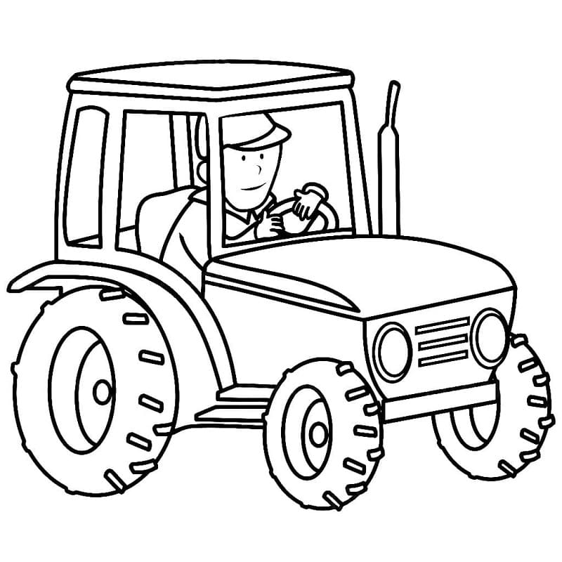 Grundlegender Traktor ausmalbilder