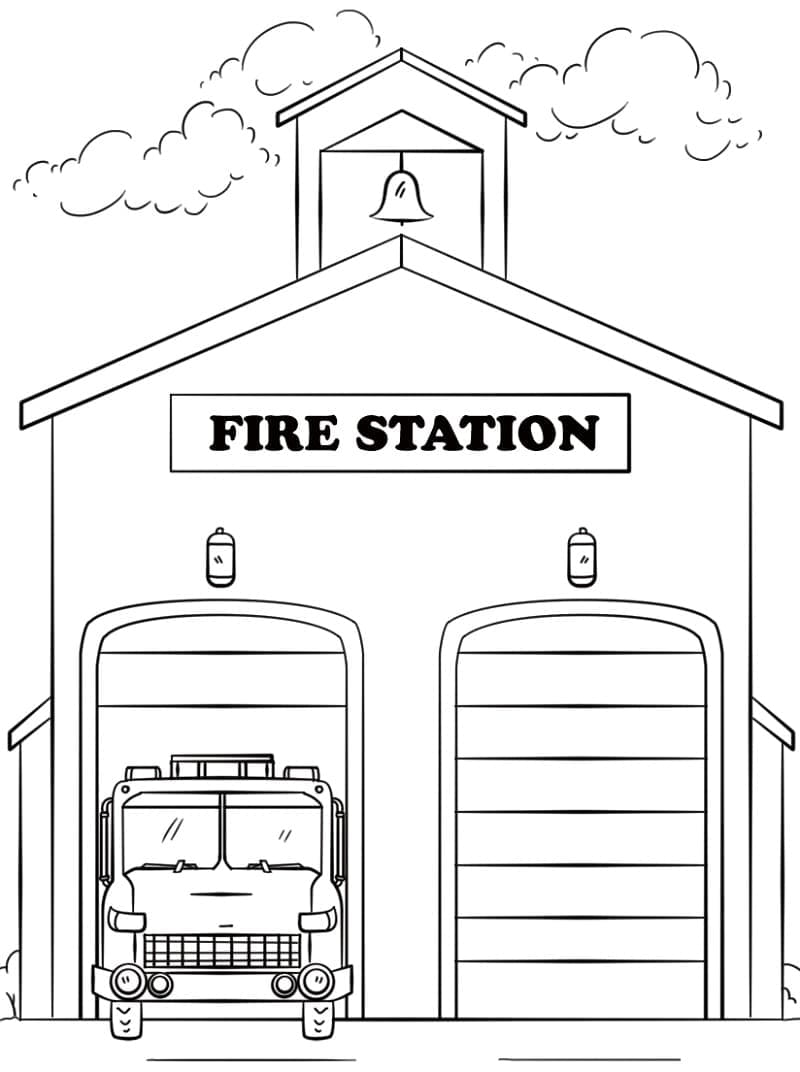 Grundlegendes Feuerwehrauto ausmalbilder