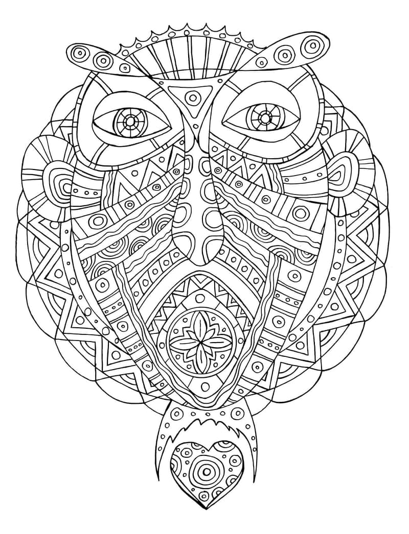 Grundlegendes Zentangle ausmalbilder