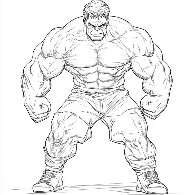 Grüner Hulk ausmalbilder