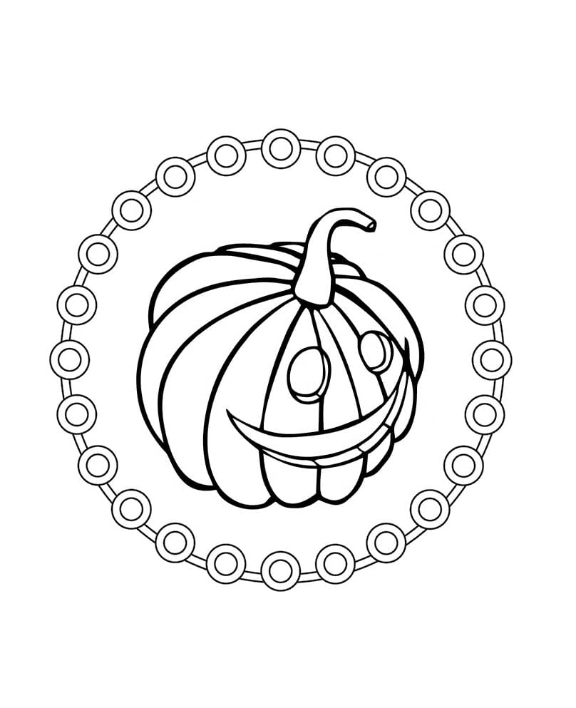 Halloween-Mandala druckbar für Kinder ausmalbilder