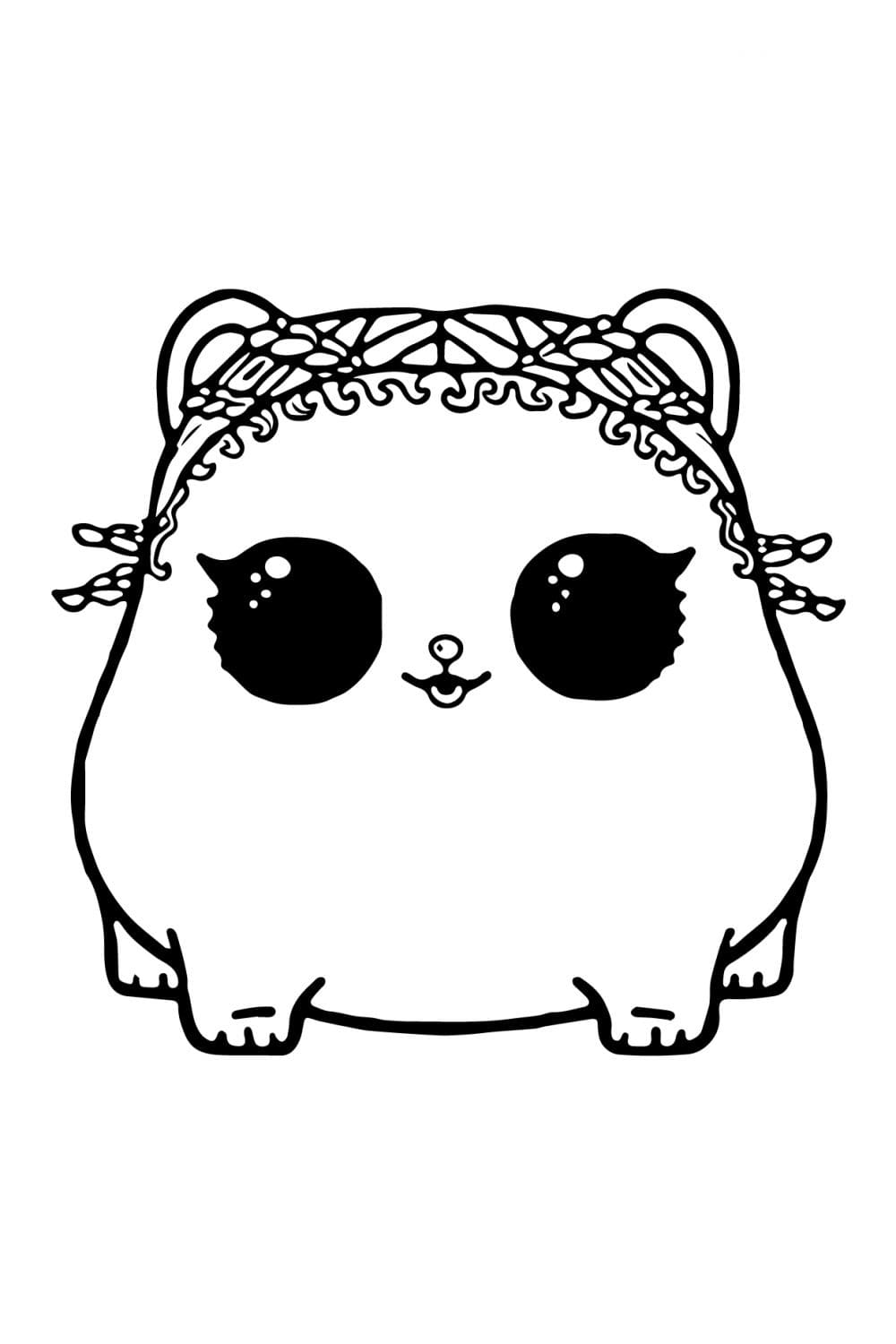 Hamster LOL Pets ausmalbilder