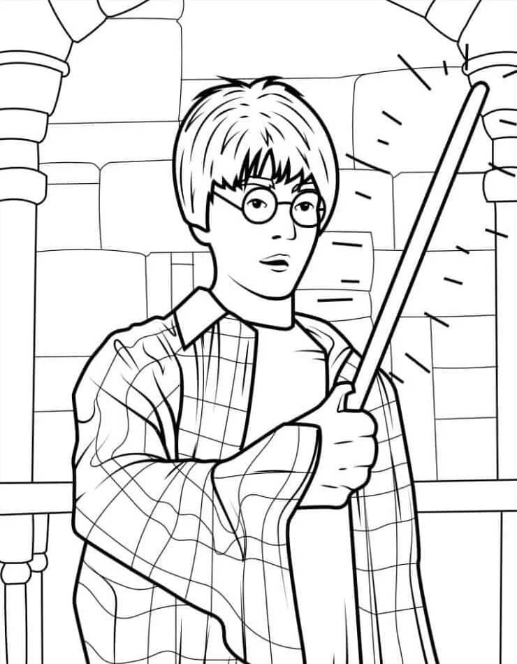 Harry Potter Bild druckbar ausmalbilder