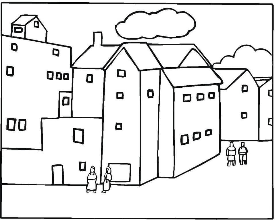 Haus 2 ausmalbilder