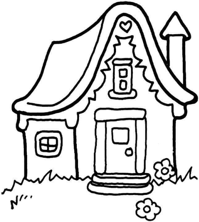 Haus 3 ausmalbilder