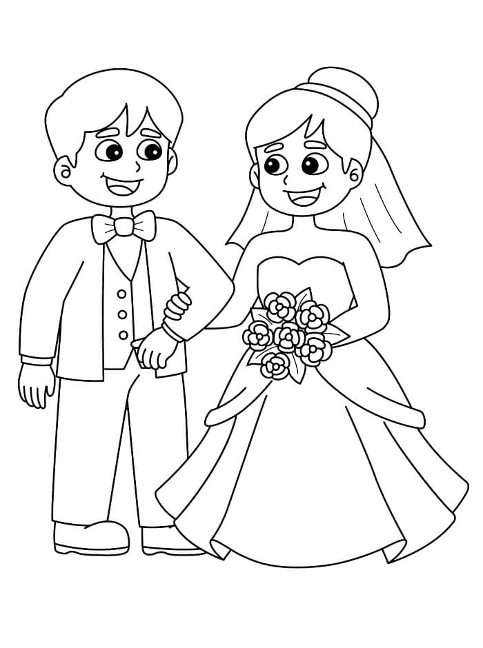Hochzeit Bild Frei ausmalbilder