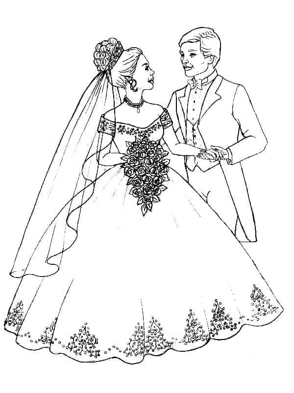 Hochzeit Druckbar ausmalbilder